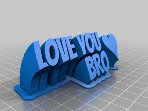 bro 59 degrees office customized 3d print model - Mito3D