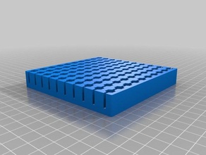 my customized hex bit holder 10x10 tool holders & boxes 3d print model - Mito3D