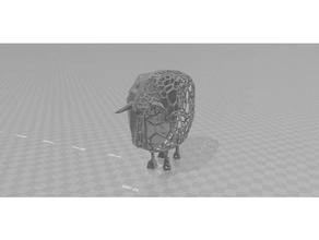 harf voronoi Muster Schafe Skulpturen 3d print model - Mito3D