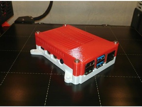 raspberry pi 4 case remix 3d printing pi4b 3d print model - Mito3D