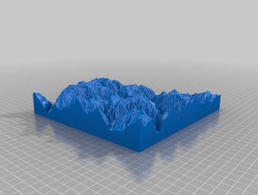 Mapa 3d valle verzasca suiza art 3d print model - Mito3D