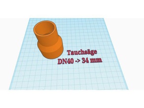 absaugadapter dn40 auf scheppach tauchs ge pl55 partes el adaptador staubsauger 3d print model - Mito3D