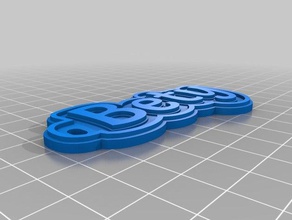 llavero bety keychains customized 3d print model - Mito3D