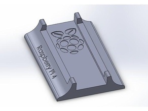 base raspberry pi caso eletrônica rasberry 4 3 3d print model - Mito3D