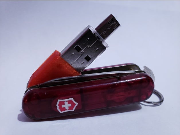 victorinox usb llaveros titular memoria 3D print model - Mito3D