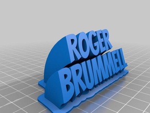roger b office customized 3d print model - Mito3D