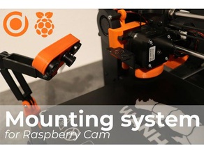raspberry camera mounting system 3d printer accessories print timelapse mount pi 3d print model - Mito3D