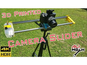 kamera slider diy alimech kemer gergi monte edin kaydırma parçaları dslr canon m50 çabuk serbest bırakın rc araba servo kaymak trypod tekerlek 3d print model - Mito3D