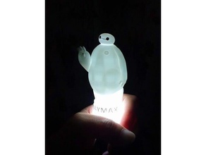 baymax led insert toys & games anime lighted 3d print model - Mito3D