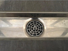 Haar-Sieb-Boden-Duschrinnen tece drainline Bad abtropfen lassen Abfluss-Sieb Dusche Abfluss der Waschbecken Sieb 3d print model - Mito3D