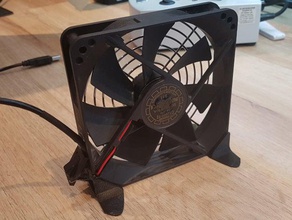 semplice pc piedi fan 12 cm computer 3d print model - Mito3D