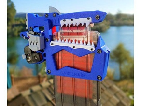 nerf dart tubarão - revista de recarga brinquedos & games recarregador 3d print model - Mito3D