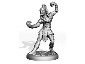 warforged monk toy & game accessories dnd dungeons dragons gaming miniature miniatures rpg tabletop wargaming 3d print model - Mito3D