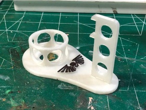 paint pot holder base - astra militarum art tools boardgames hobby miniatures painting warhammer 3d print model - Mito3D