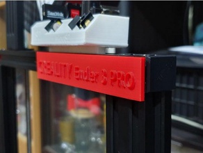 nom de l'imprimante plaque - ender 3 pro Imprimante 3d accessoires creality cr-10 3d print model - Mito3D