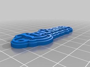 luciana keychain keychains customized 3d print model - Mito3D