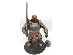 fire giant 28mm tabletop roleplaying creatures dnd miniature rpg 3d print model - Mito3D