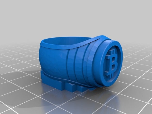 bitcoin ring Schmuck 3D print model - Mito3D