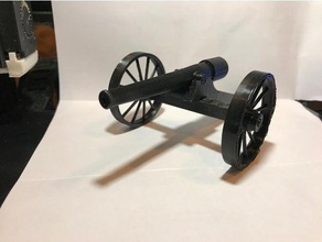 parrot field cannon models heavy artilary 3d print model - Mito3D