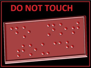 do not touch - braille blinds fun joke prank visually impaired 3d print model - Mito3D