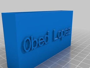 1111 kartvizit sahibi ofis özelleştirilmiş 3d print model - Mito3D