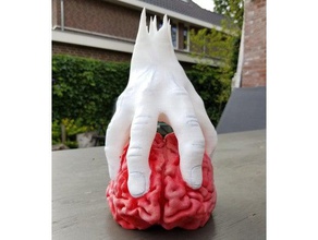 stress brain sculptures art hand sculpture 3d print model - Mito3D