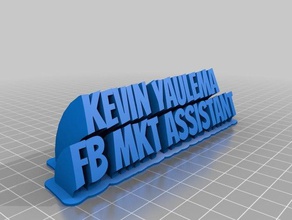kevin yaulema office kundengebundene 3d print model - Mito3D