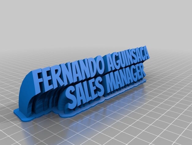 fernando aguinsaca office kundengebundene 3D print model - Mito3D