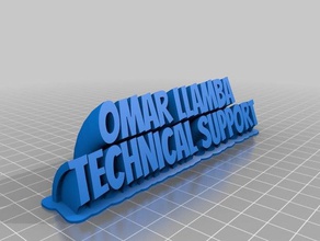 omar llamba office su misura 3d print model - Mito3D