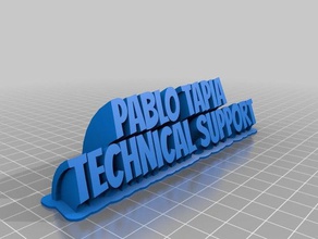 pablo tapia office personalizado 3d print model - Mito3D