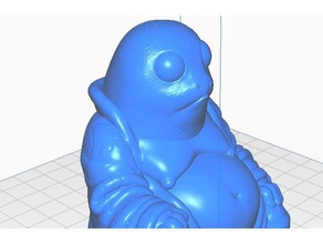porg buddha star wars collection sculptures bust remix starwars statue 3d print model - Mito3D