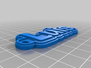 llavero luis llaveros personalizado 3d print model - Mito3D