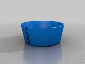 simple small flowerpot drain outdoor & garden 3d print model - Mito3D