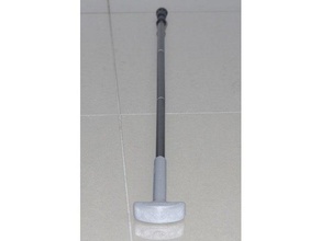 extendable hiking pole - walking stick mod 001 sport & outdoors cane 3d print model - Mito3D