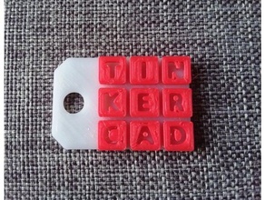 tinkercad keychain keychains keytag madewithtinkercad small trinket 3d print model - Mito3D