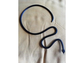 snake necklace accessories collana serpente 3d print model - Mito3D