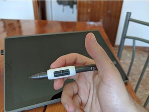 acer active pen agarre el interruptor 3 5 - asa630 la tableta lápiz grip switch activo activos de pluma 3d print model - Mito3D