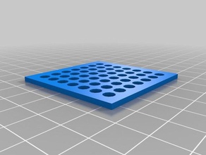 47 holemy personnalisé mesh - trous circulaires 3d print model - Mito3D