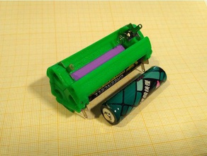 Batteriehalter 3x 14500 aa - Elektronik aa-Batterie-Halter Batterie-Halter 3d print model - Mito3D