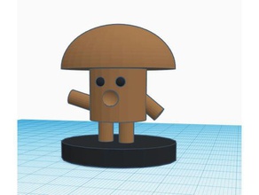 mushroom food & drink comic book toy figure figurine 3d print model - Mito3D