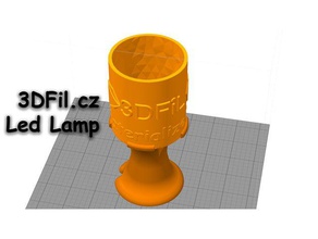 3dfil lampada di notte strumenti disegno luce a led litophane 3d print model - Mito3D