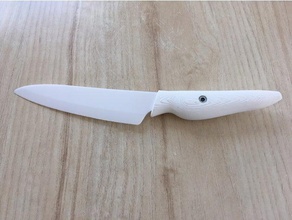 ceramic knife handle kitchen & dining 3d print model - Mito3D