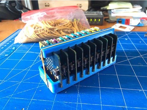 bbc micro bit tutucu 10 kurulu elektronik microbit durumda buhar depolama 3d print model - Mito3D