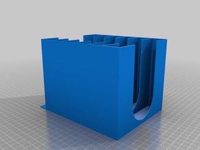 my customized hook loop 5in configurable sanding disk pegboard organizer organization 3d print model - Mito3D