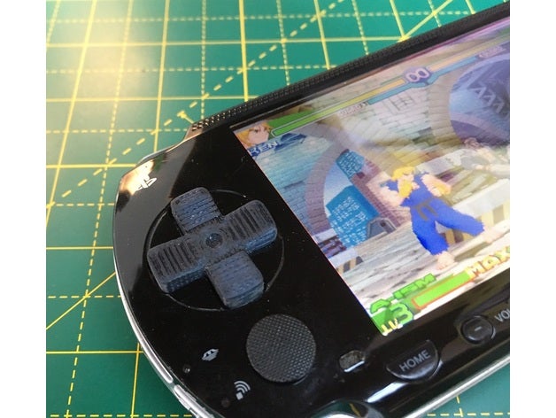 psp d-pad d pad direction cross 1000 series phat computer sony 3D print model - Mito3D