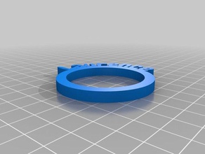 il mio personalizzato gli anelli di tovagliolo cucina & sala da pranzo su misura 3d print model - Mito3D