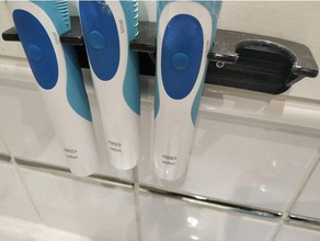 spazzolino da denti elettrico titolare bagno 3d print model - Mito3D