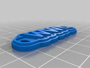 meine angepasste multiline-tag keycha gesucht Schlüsselanhänger kundengebundene 3d print model - Mito3D