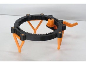 fully 3d-printable turntable camera 3d scanner bearing bevel gear printable mechanical toy mechanism print place spur turntables turntablescanner 3d print model - Mito3D