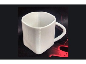 ambiguous cylinder illusion cup office glass holder pencil pen 3d print model - Mito3D